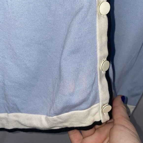 Talbots Blue Button Up Cardigan 2X - Picture 4 of 8